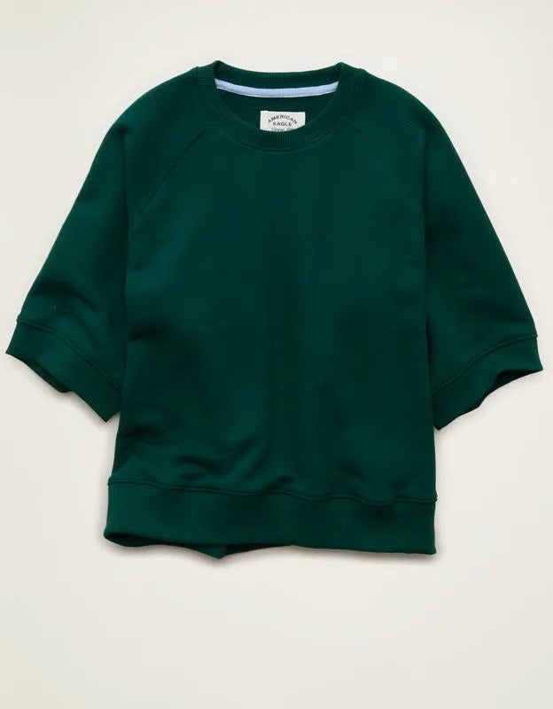 AE Campus Short-Sleeve Sweatshirt