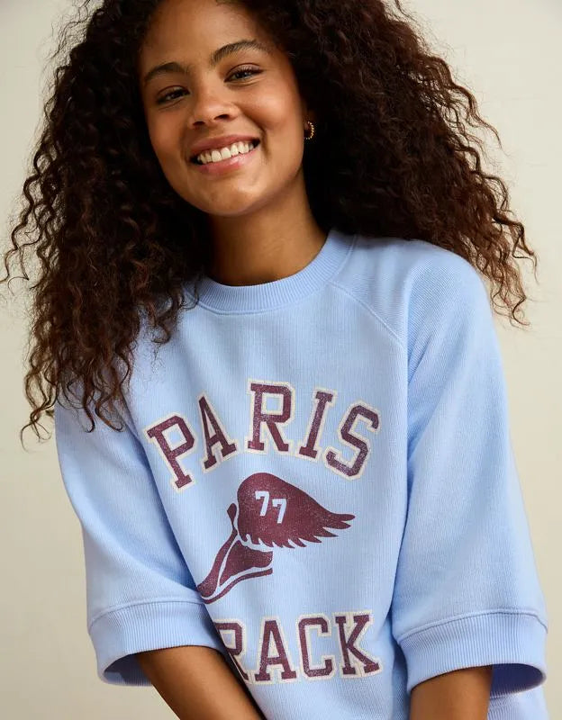 AE Campus Short-Sleeve Sweatshirt