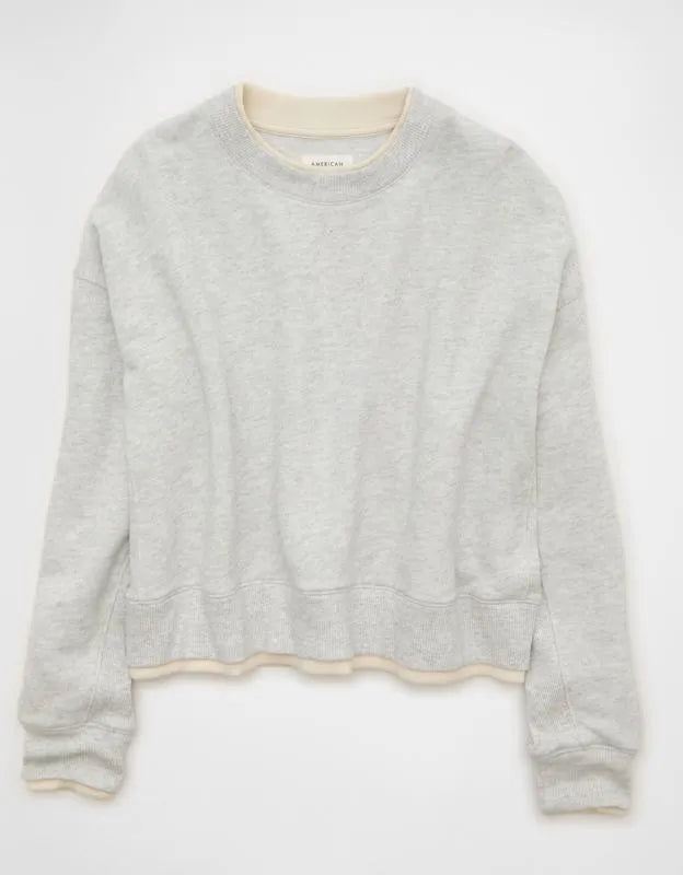 AE Twice As Nice Lightweight Crew Neck Sweatshirt