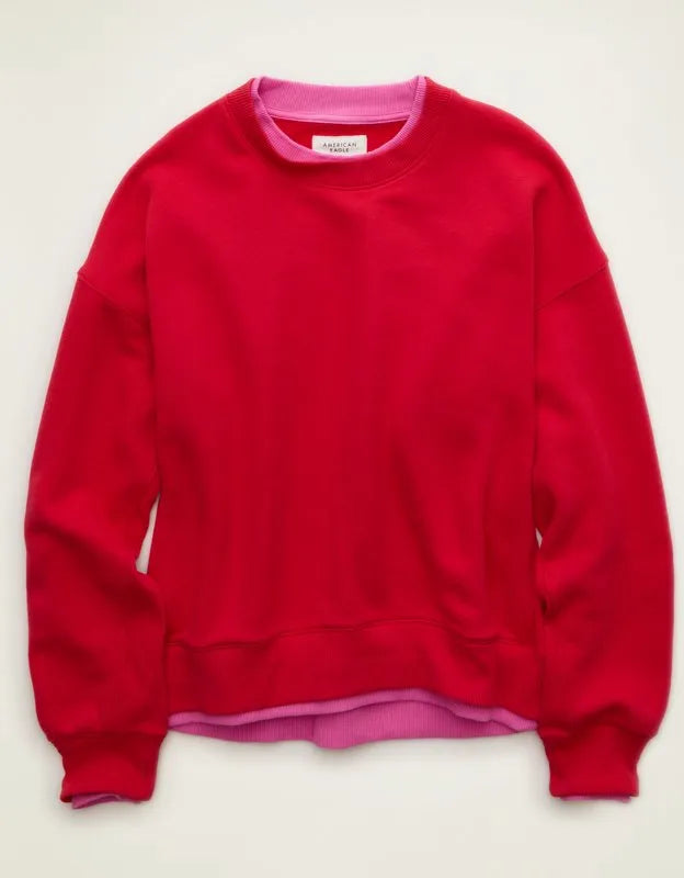 AE Twice As Nice Crew Neck Sweatshirt