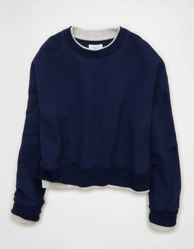 AE Twice As Nice Lightweight Crew Neck Sweatshirt