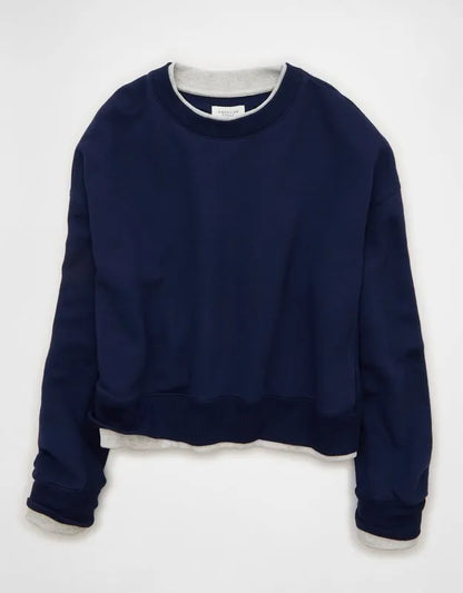 AE Twice As Nice Lightweight Crew Neck Sweatshirt
