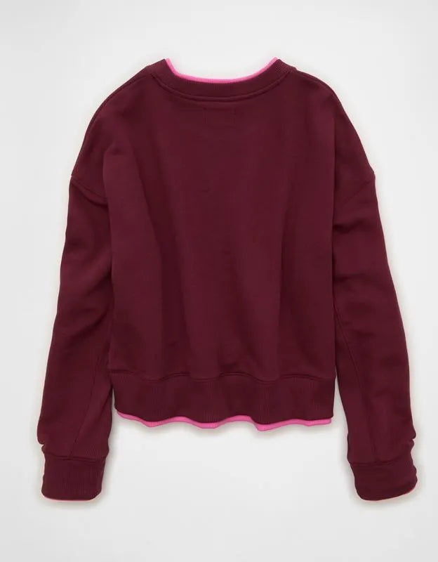 AE Twice As Nice Lightweight Crew Neck Sweatshirt