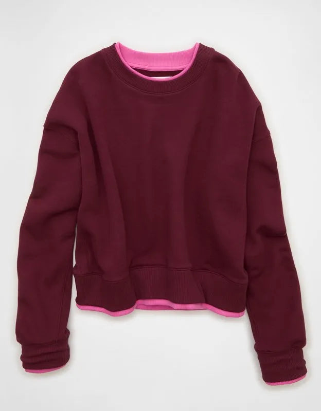 AE Twice As Nice Lightweight Crew Neck Sweatshirt