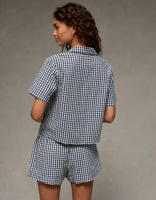 AE Seersucker PJ Shorts