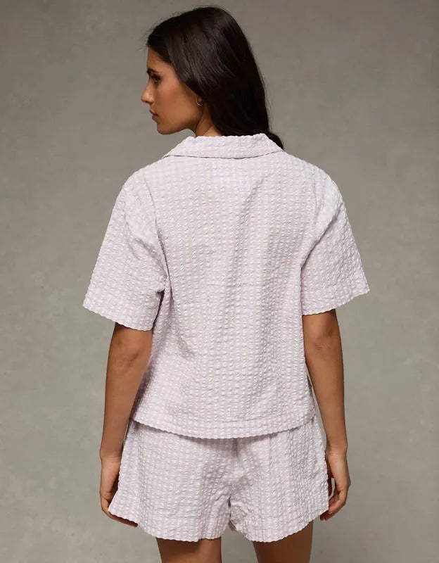 AE Seersucker PJ Shorts