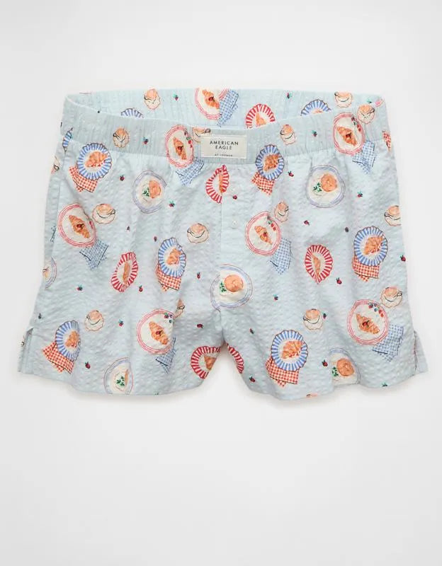 AE Seersucker PJ Shorts
