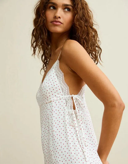 AE Satin Lace Lounge Romper