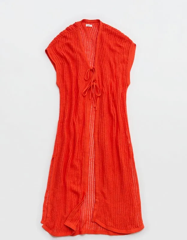 Aerie Crochet Maxi Cape