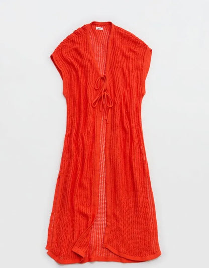 Aerie Crochet Maxi Cape