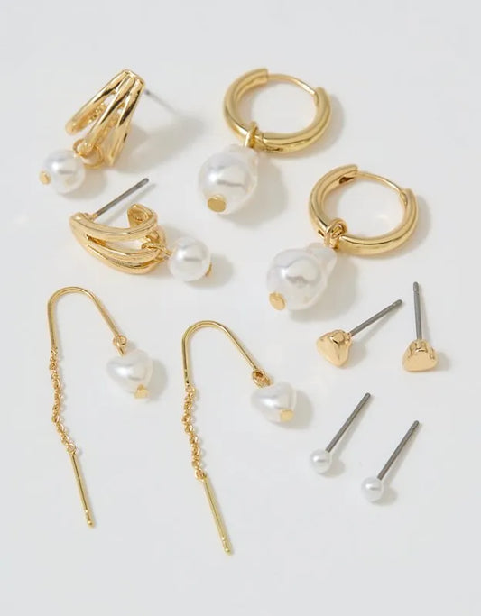Aerie Pearl Earring 5-Pack