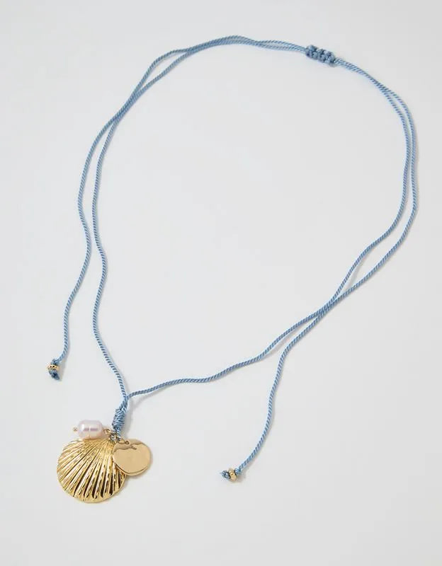Aerie Dainty Cord Charm Necklace