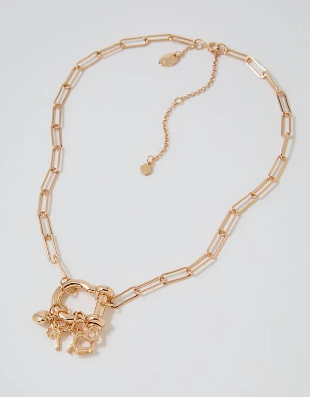Aerie Horsebit Charm Necklace