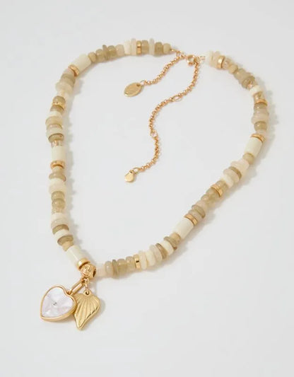 Aerie Chunky Beaded Charm Necklace