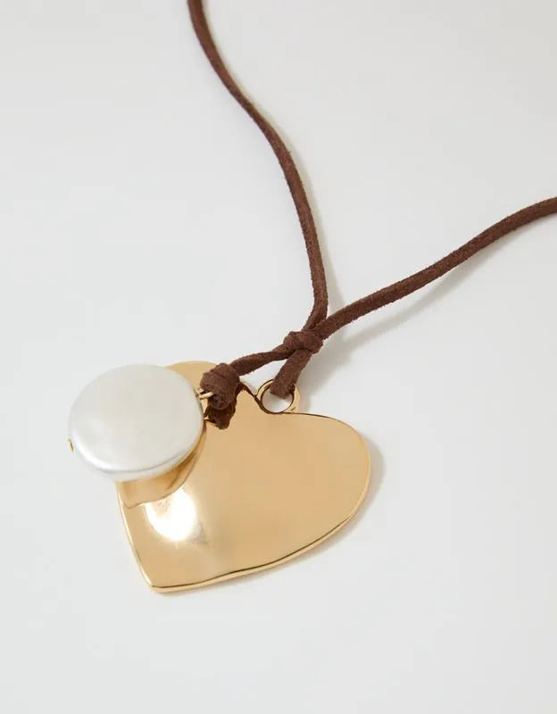 Aerie Suede Long Pendant Necklace