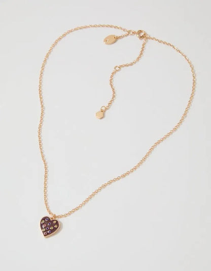Aerie Enamel Heart Necklace