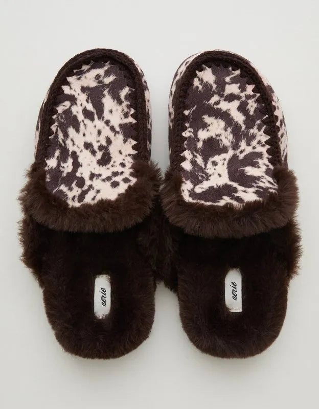 Aerie Contrast Stitch Slippers