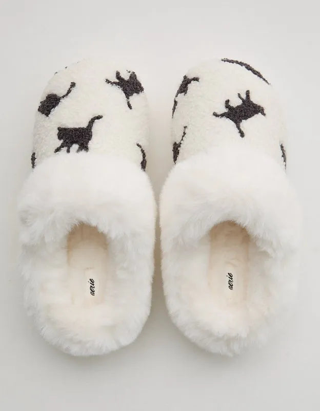 Aerie Embroidered Slippers