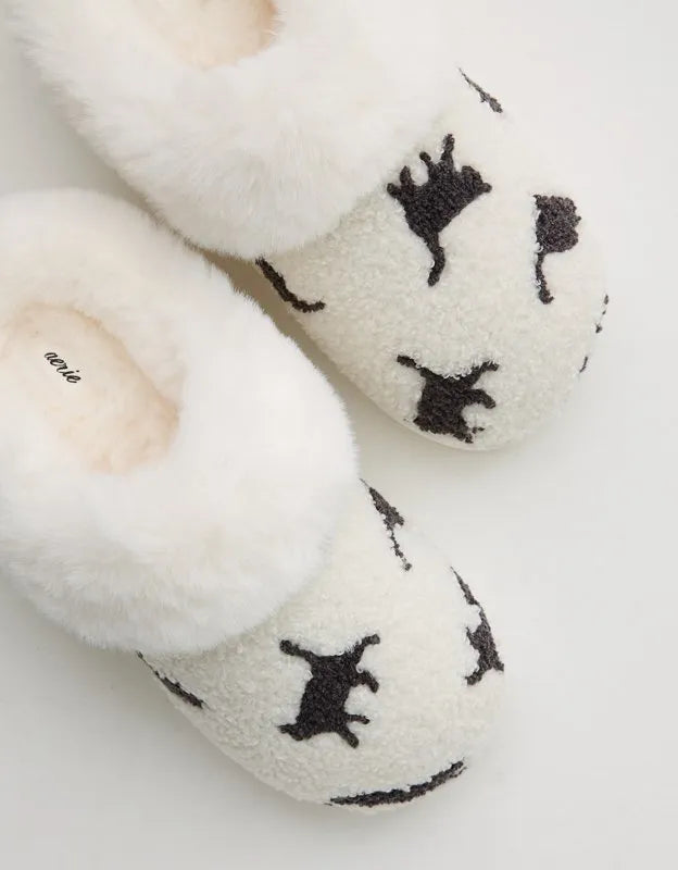 Aerie Embroidered Slippers