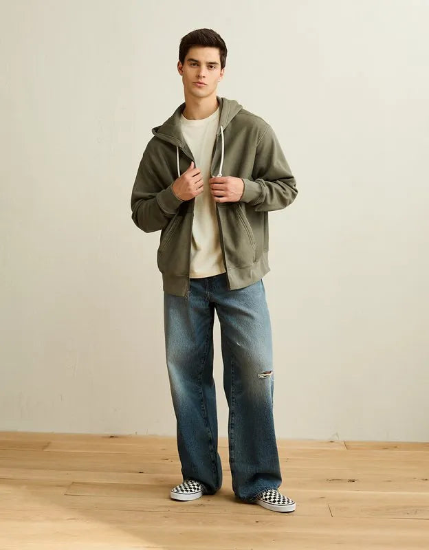 AE Laidback Luxe Full-Zip Hoodie