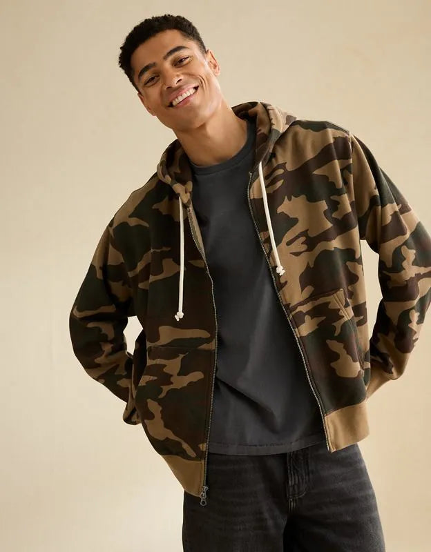 AE Laidback Luxe Full-Zip Hoodie