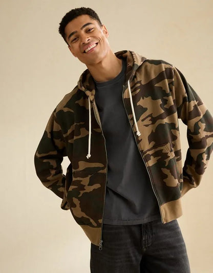 AE Laidback Luxe Full-Zip Hoodie