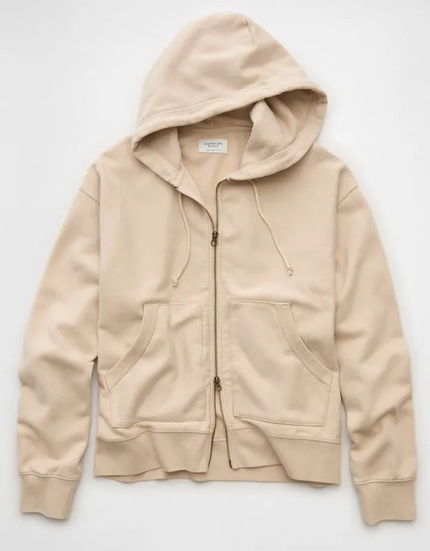 AE Laidback Luxe Full-Zip Hoodie