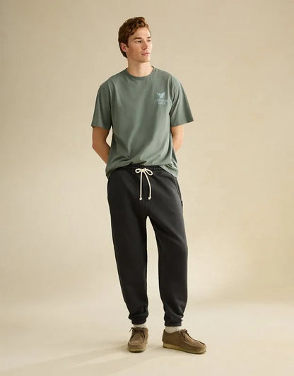 AE Laidback Luxe Heavyweight Open-Hem Sweatpant