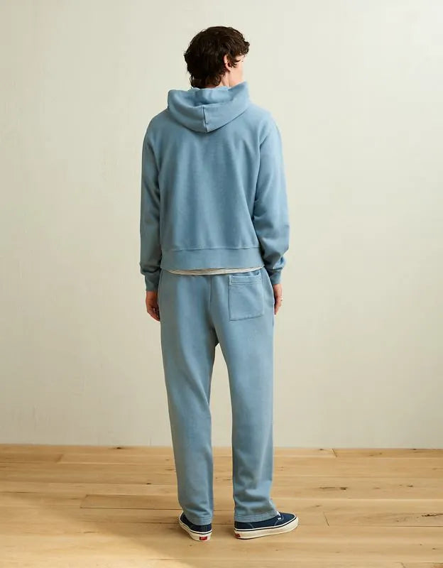 AE Laidback Luxe Heavyweight Open-Hem Sweatpant