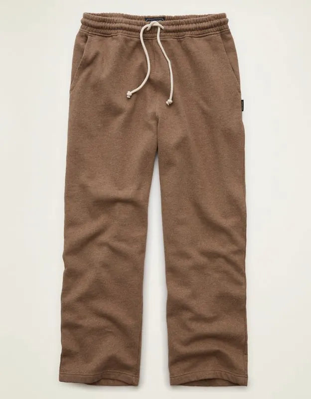 AE Laidback Luxe Heavyweight Open-Hem Sweatpant
