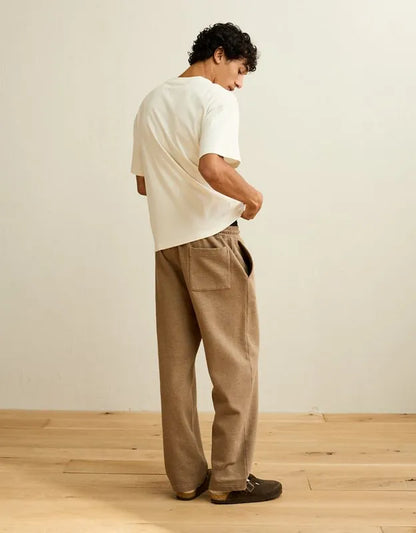 AE Laidback Luxe Heavyweight Open-Hem Sweatpant