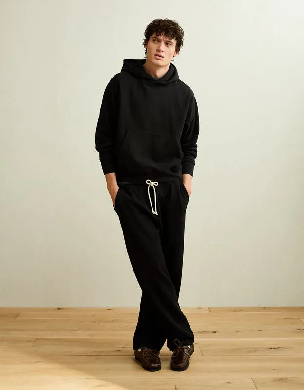 AE Laidback Luxe Heavyweight Open-Hem Sweatpant