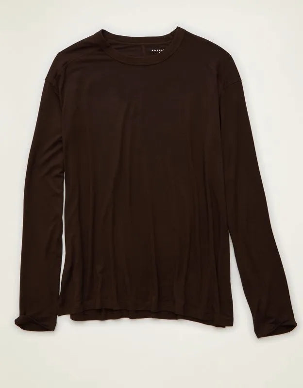 AE Soft & Sexy Relaxed Fit Long-Sleeve T-Shirt