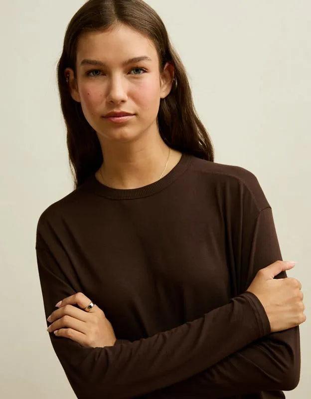 AE Soft & Sexy Relaxed Fit Long-Sleeve T-Shirt