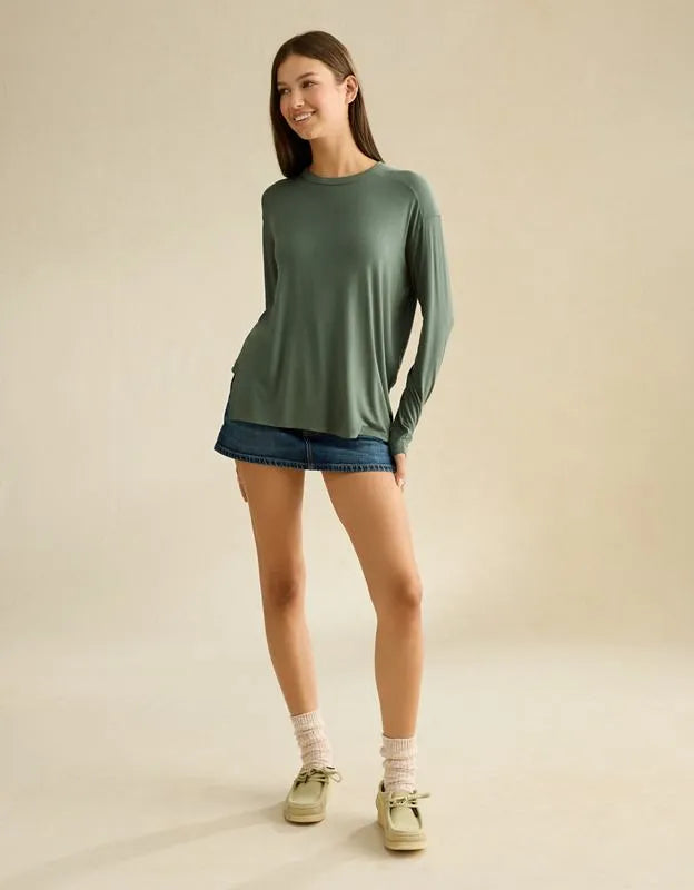 AE Soft & Sexy Relaxed Fit Long-Sleeve T-Shirt