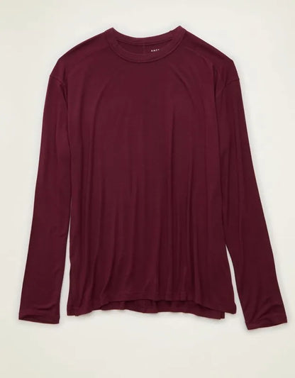 AE Soft & Sexy Relaxed Fit Long-Sleeve T-Shirt