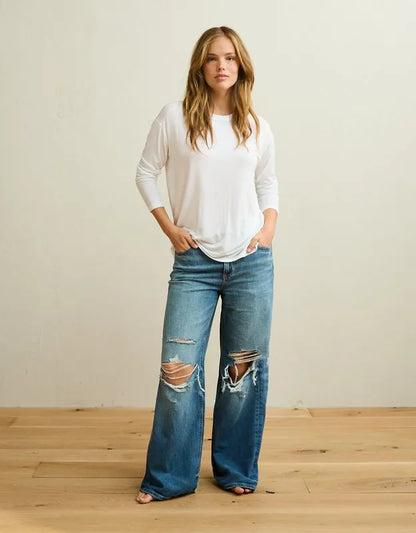 AE Soft & Sexy Relaxed Fit Long-Sleeve T-Shirt