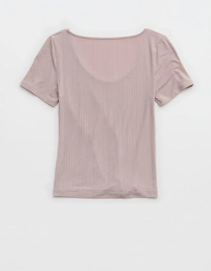 Superchill Modal Rib Short Sleeve Scoop T-Shirt