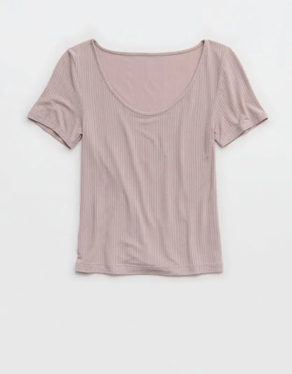 Superchill Modal Rib Short Sleeve Scoop T-Shirt