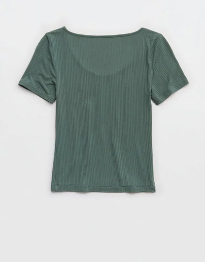 Superchill Modal Rib Short Sleeve Scoop T-Shirt