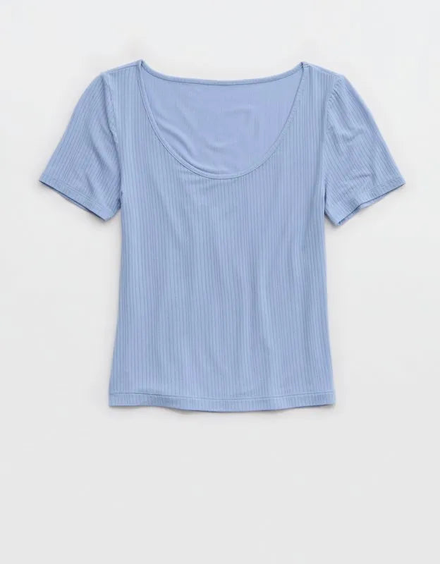 Superchill Modal Rib Short Sleeve Scoop T-Shirt