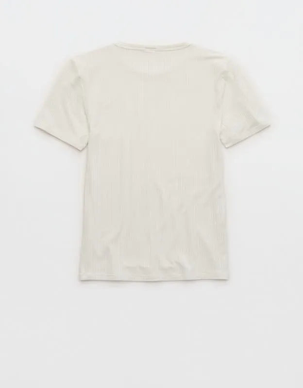 OVERSLEPT by Aerie Modal Rib Short Sleeve Crew T-shirt