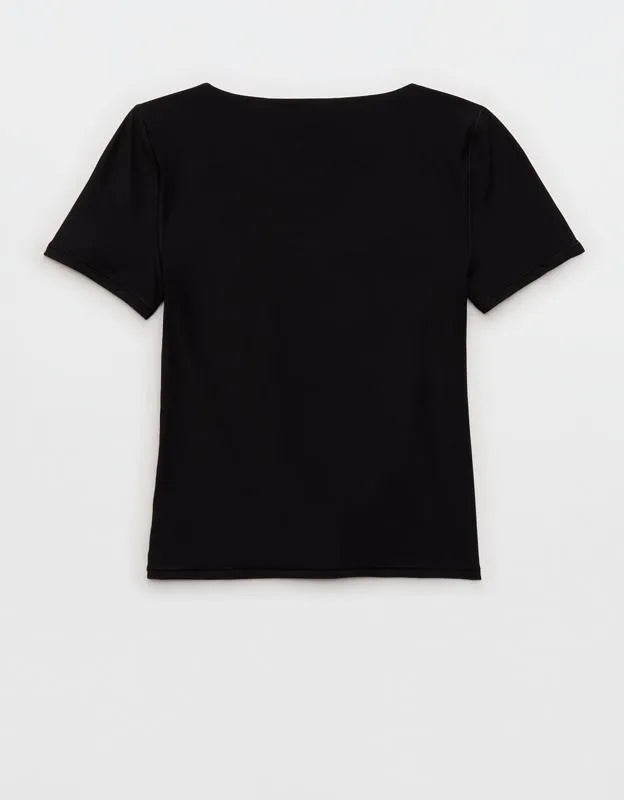 SMOOTHEZ Short Sleeve Scoop T-Shirt