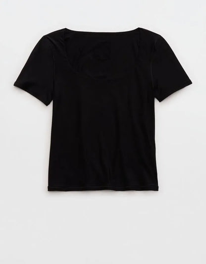 SMOOTHEZ Short Sleeve Scoop T-Shirt