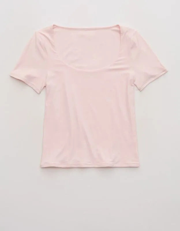 SMOOTHEZ Short Sleeve Scoop T-Shirt
