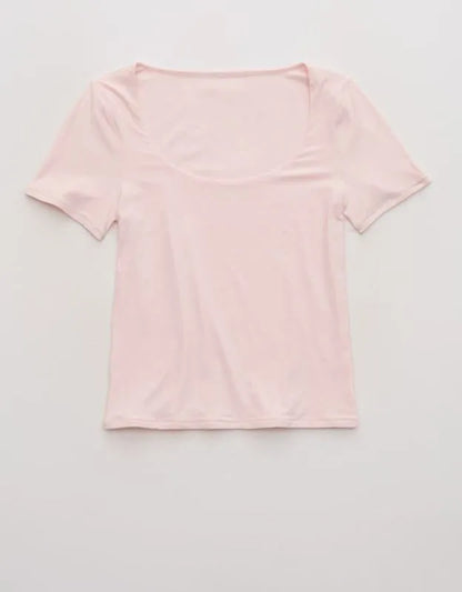SMOOTHEZ Short Sleeve Scoop T-Shirt