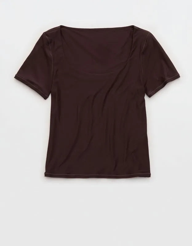 SMOOTHEZ Short Sleeve Scoop T-Shirt