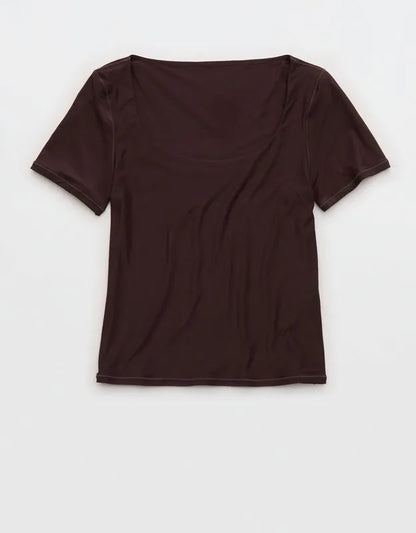 SMOOTHEZ Short Sleeve Scoop T-Shirt
