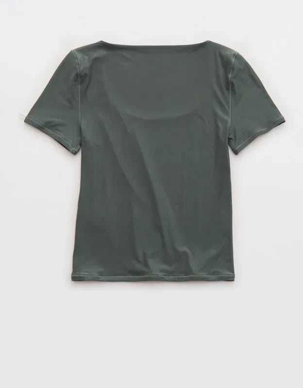 SMOOTHEZ Short Sleeve Scoop T-Shirt