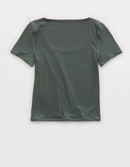 SMOOTHEZ Short Sleeve Scoop T-Shirt